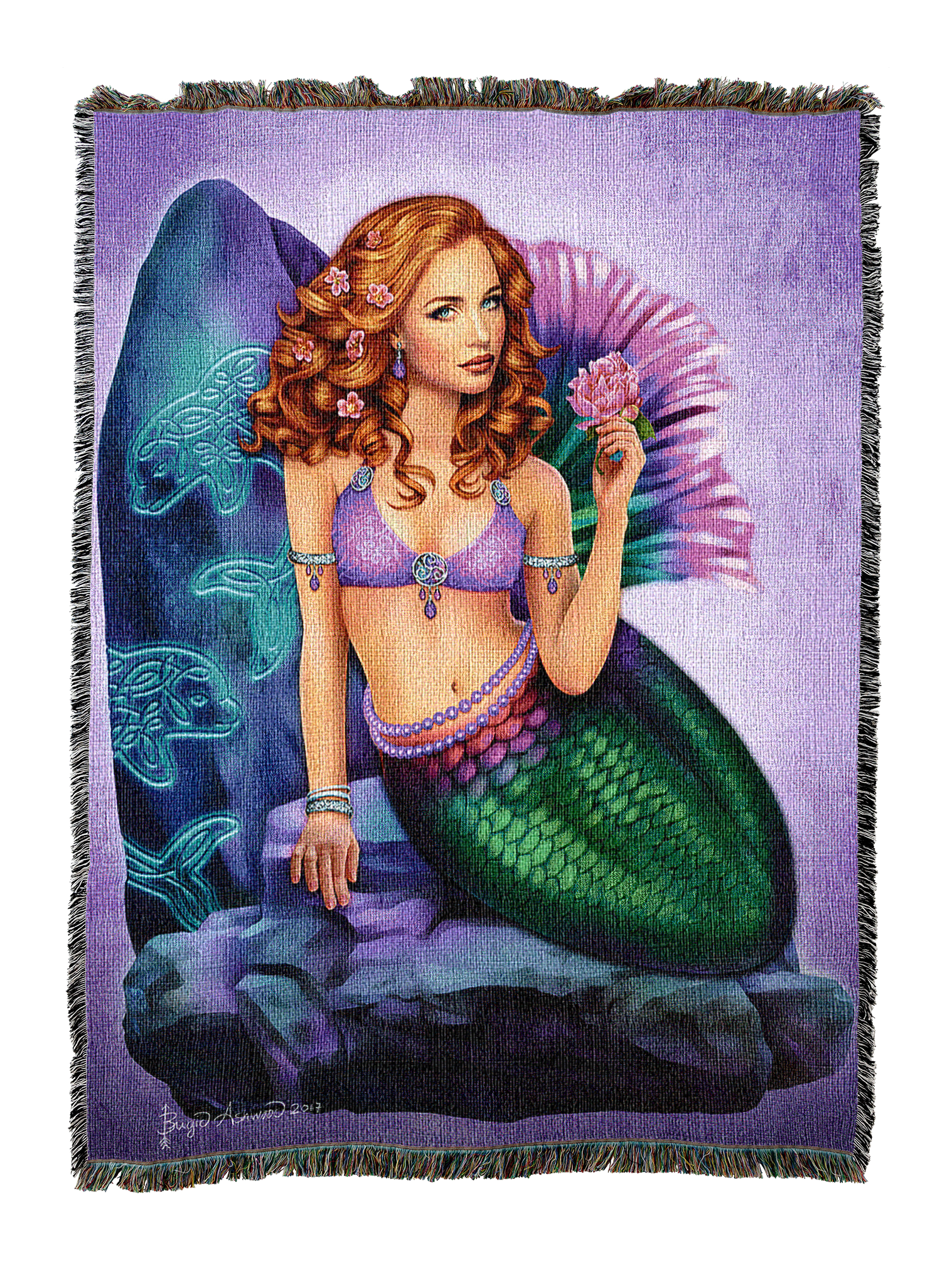 Mermaid Celtic Stone Blanket