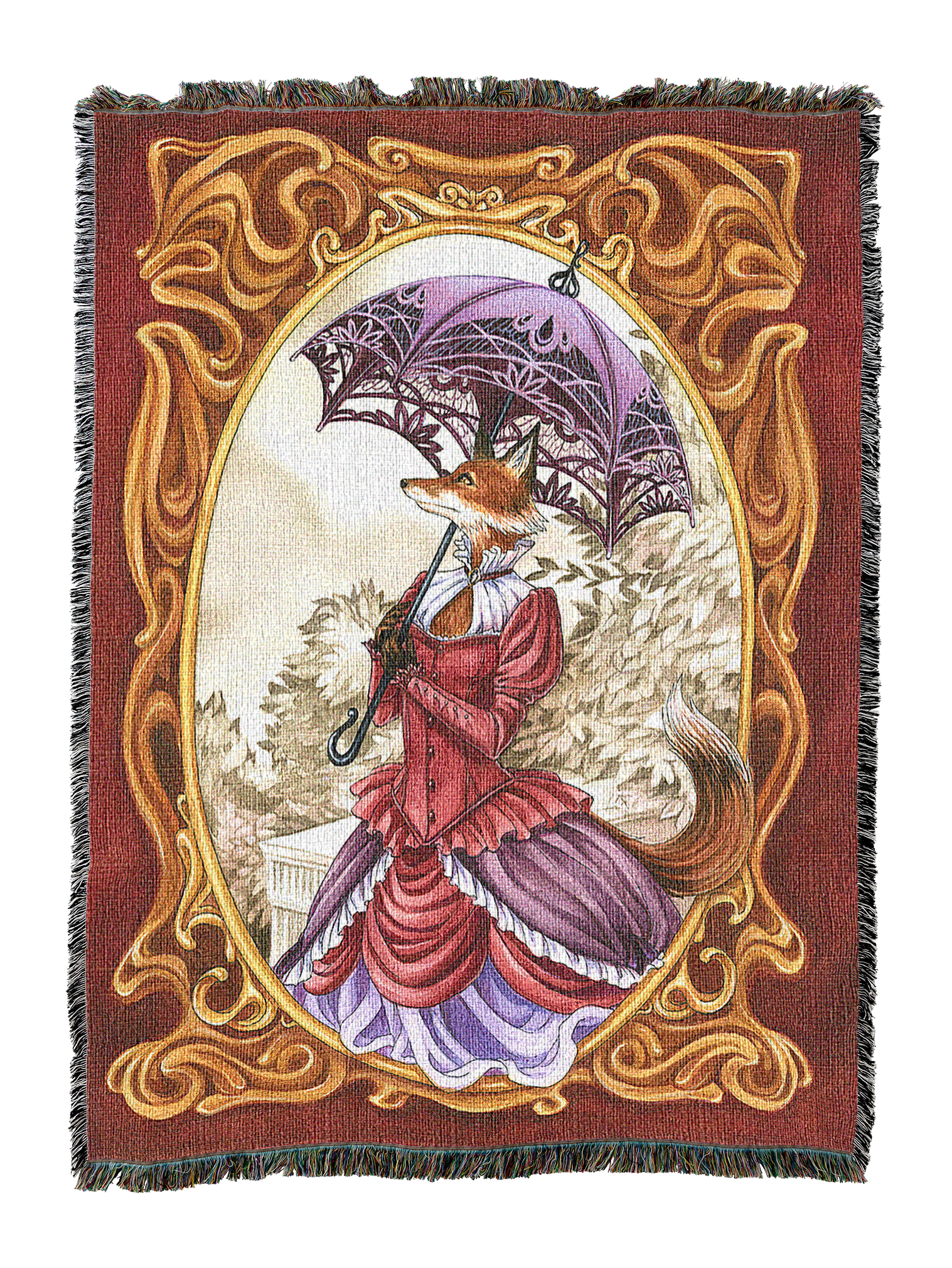 Steampunk Fox Blanket