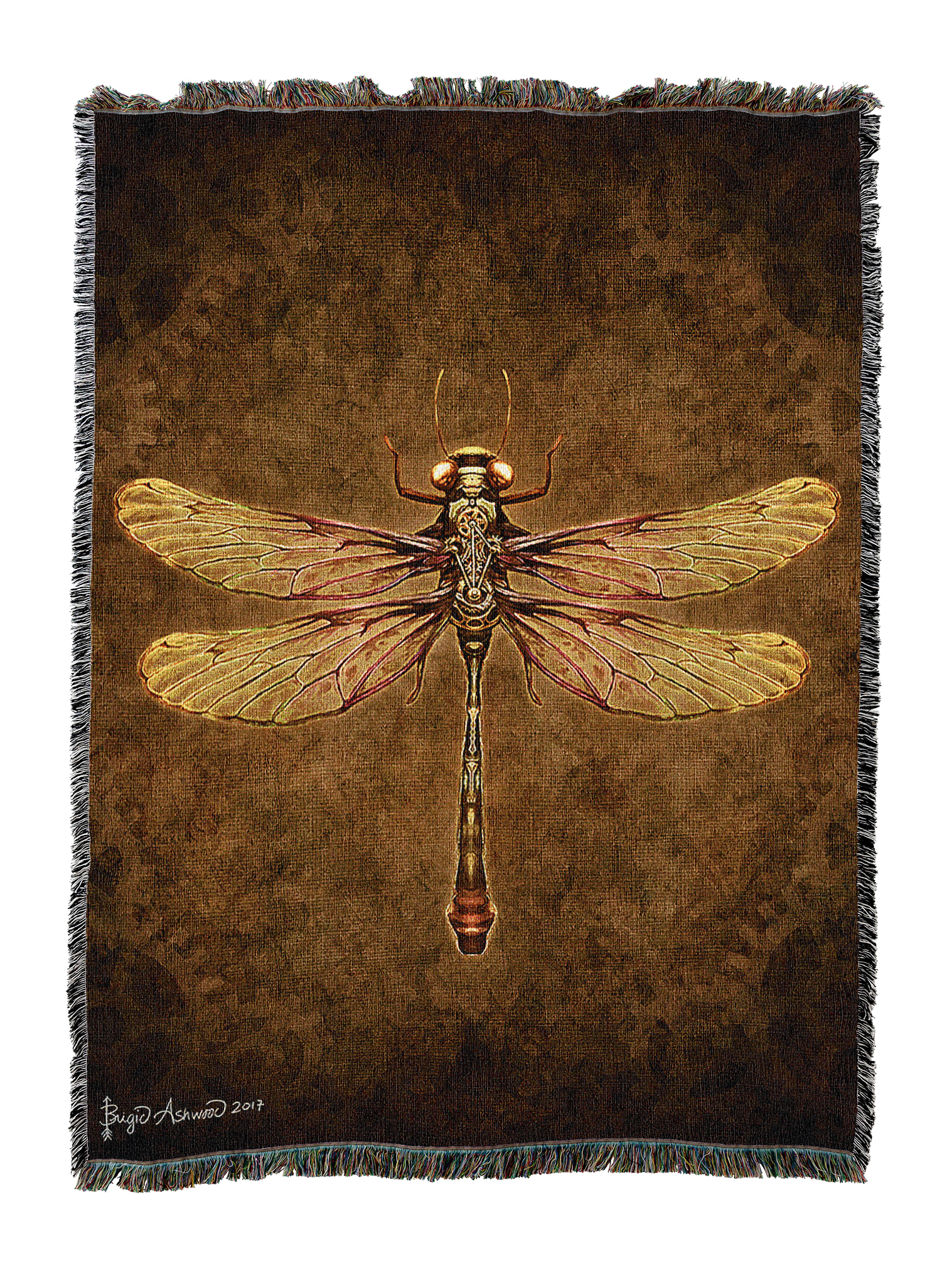 Steampunk Dragonfly Blanket