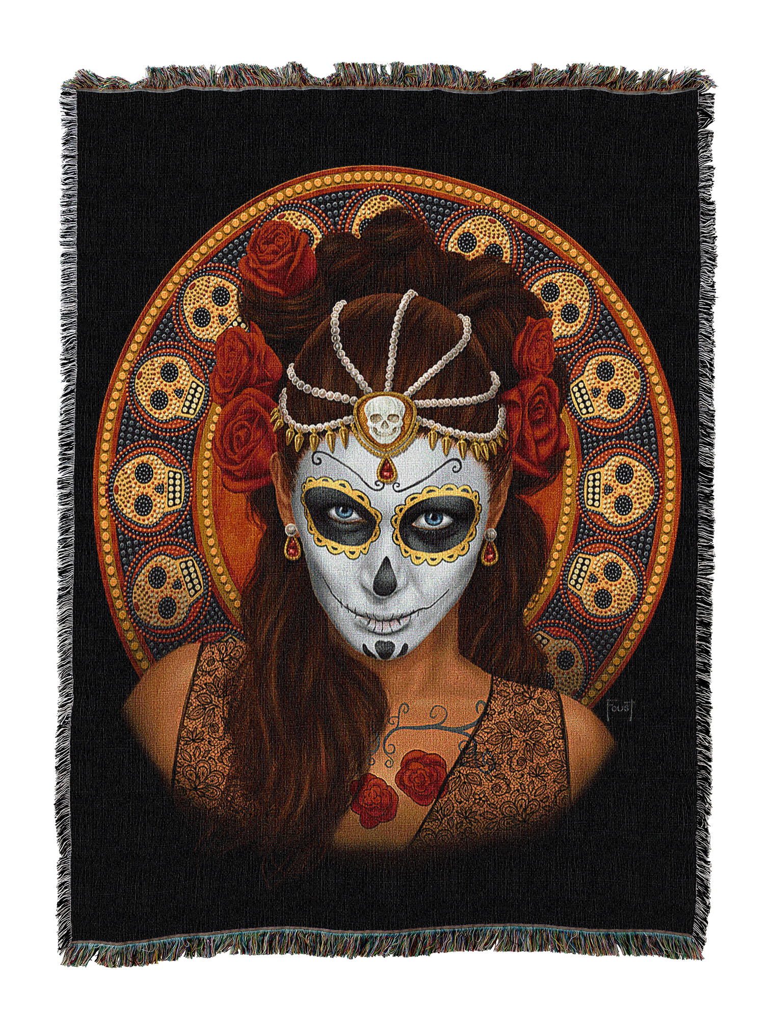 Day Of The Dead Blanket A