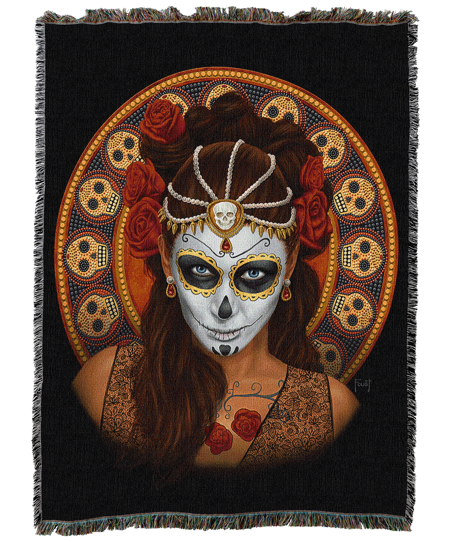 Day Of The Dead Blanket