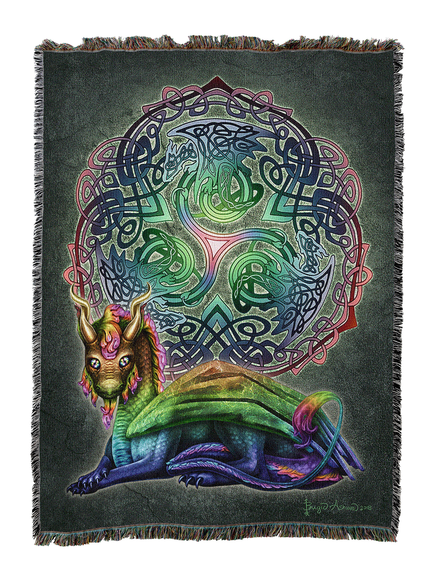 Celtic Dragon Blanket