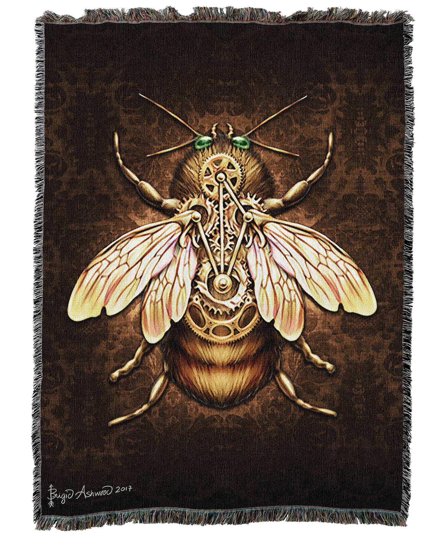 Steampunk Bee Blanket