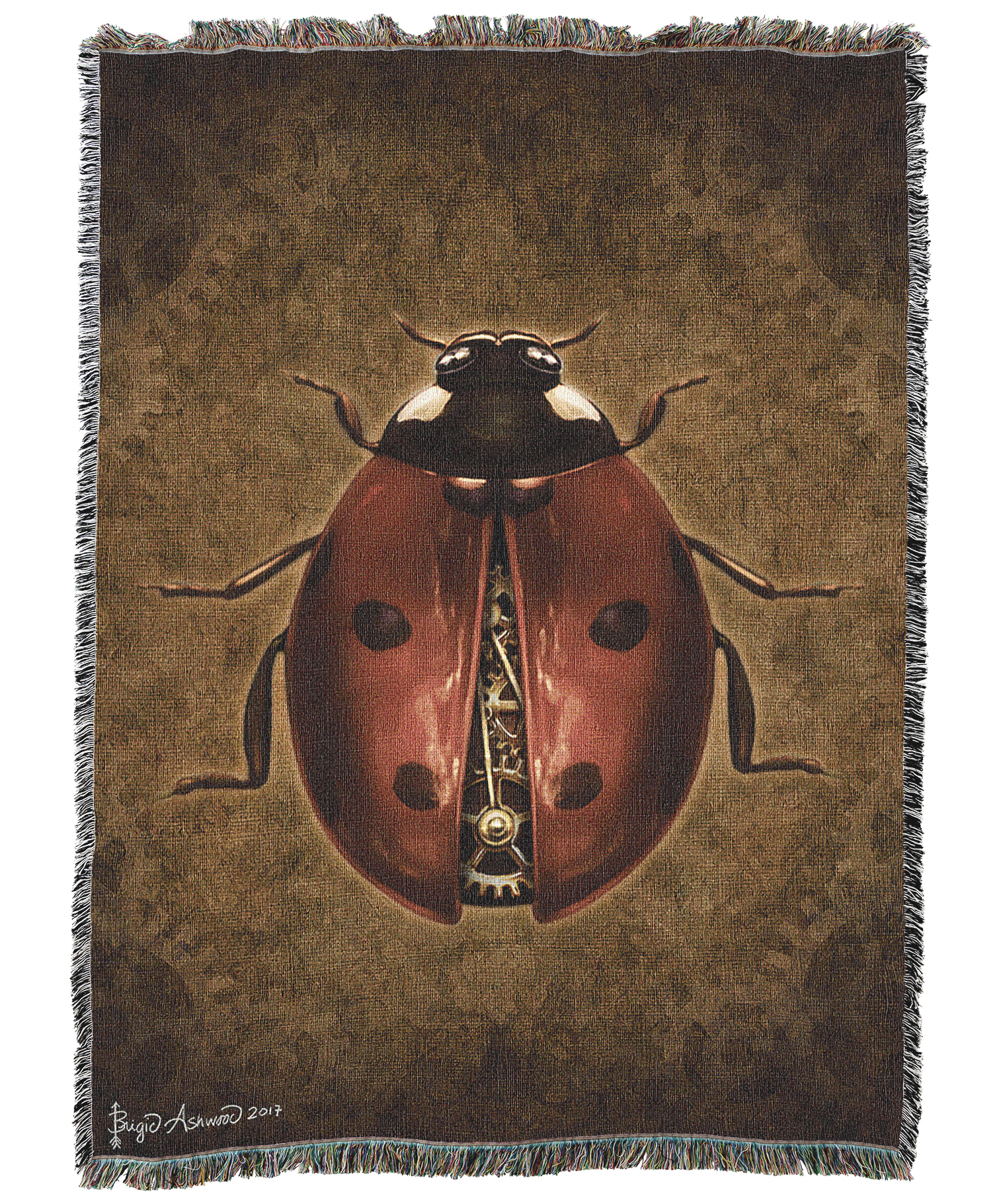 Steampunk Ladybug Blanket