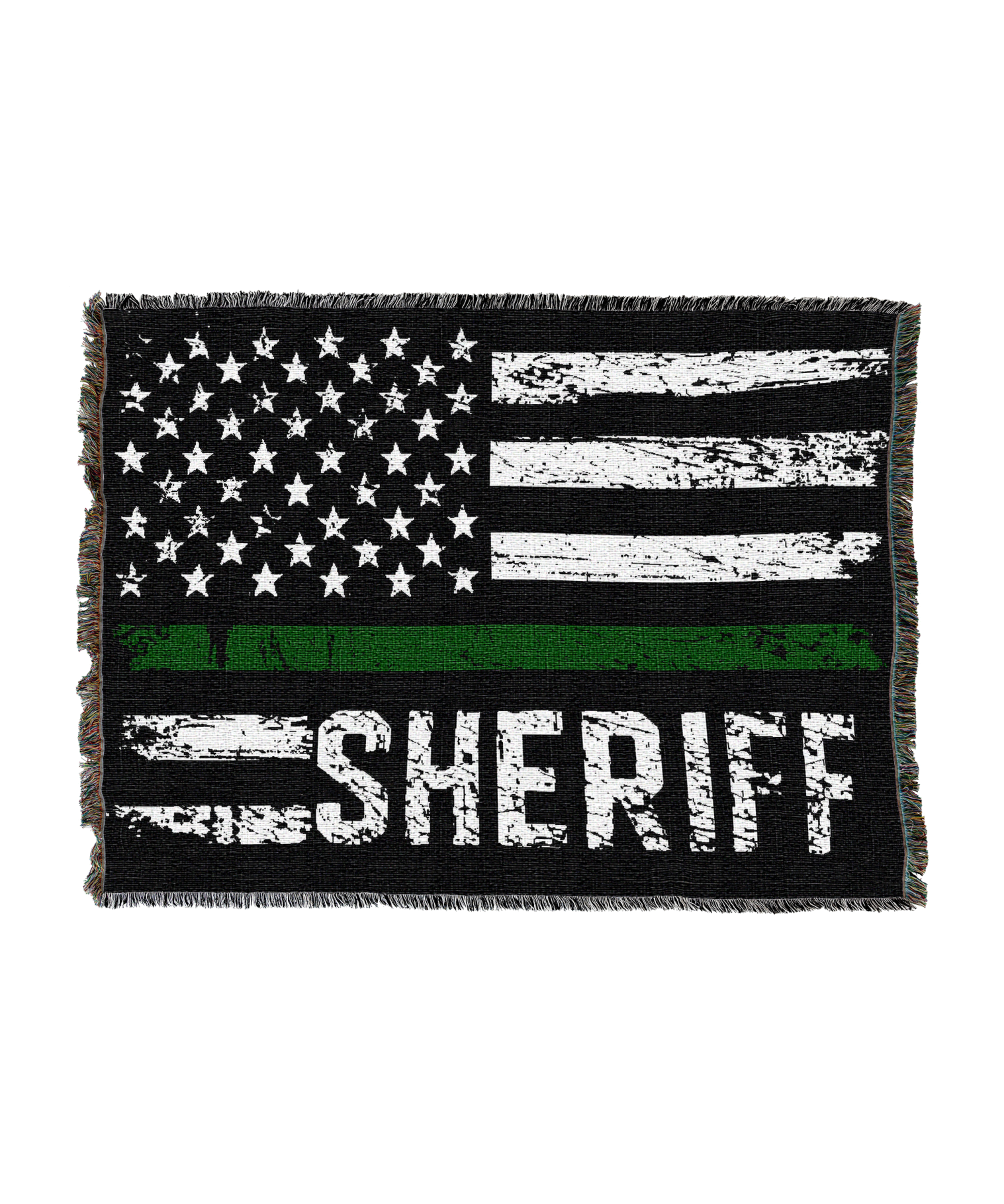 Sheriff Lg Flag Blanket