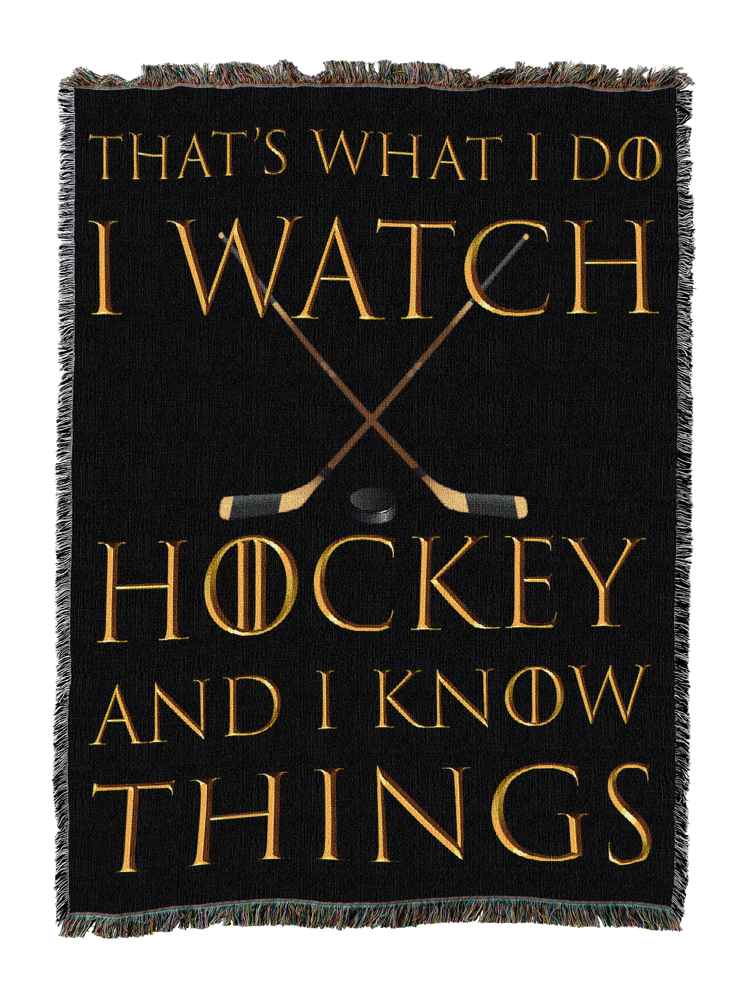I Watch Hockey Blanket