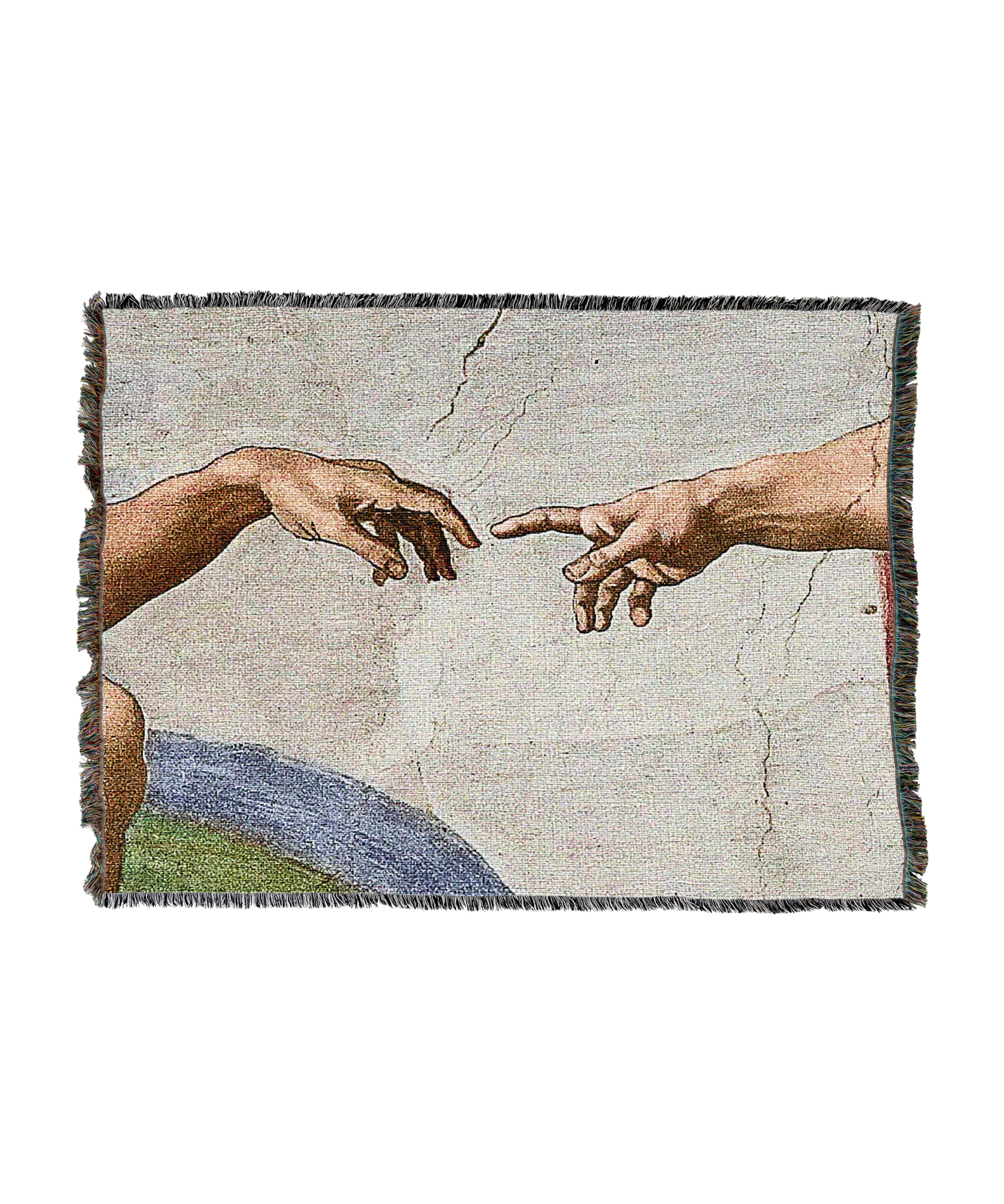 Creation Of Adam Without Words Blanket