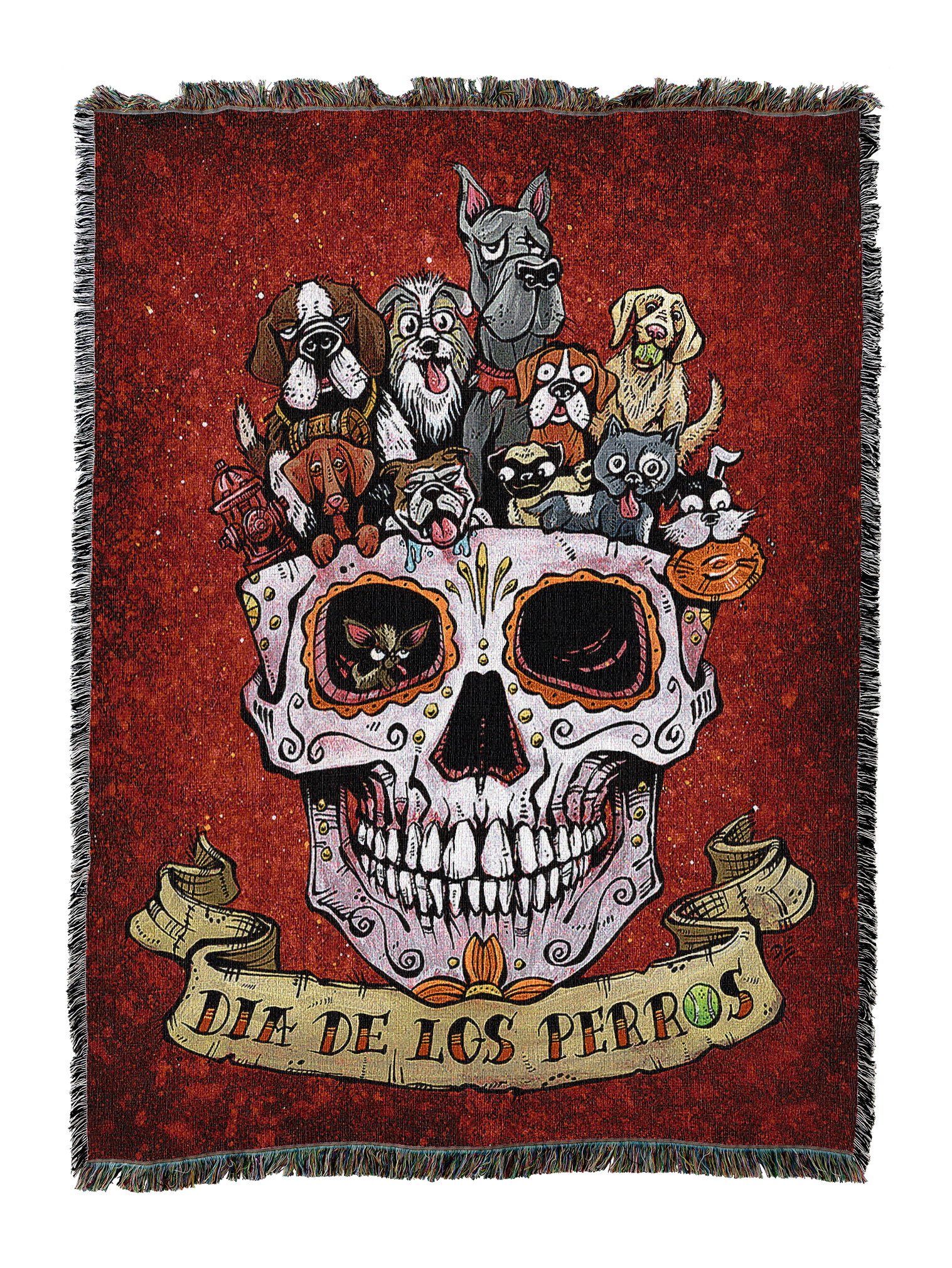 Dia De Los Perros Blanket