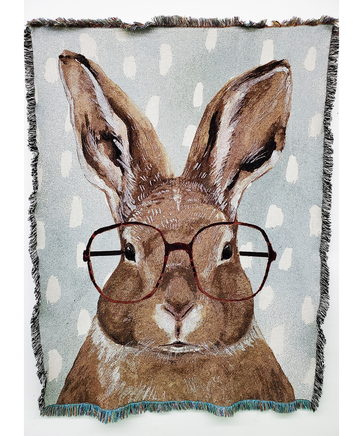 Bunny with Glasses Blanket
