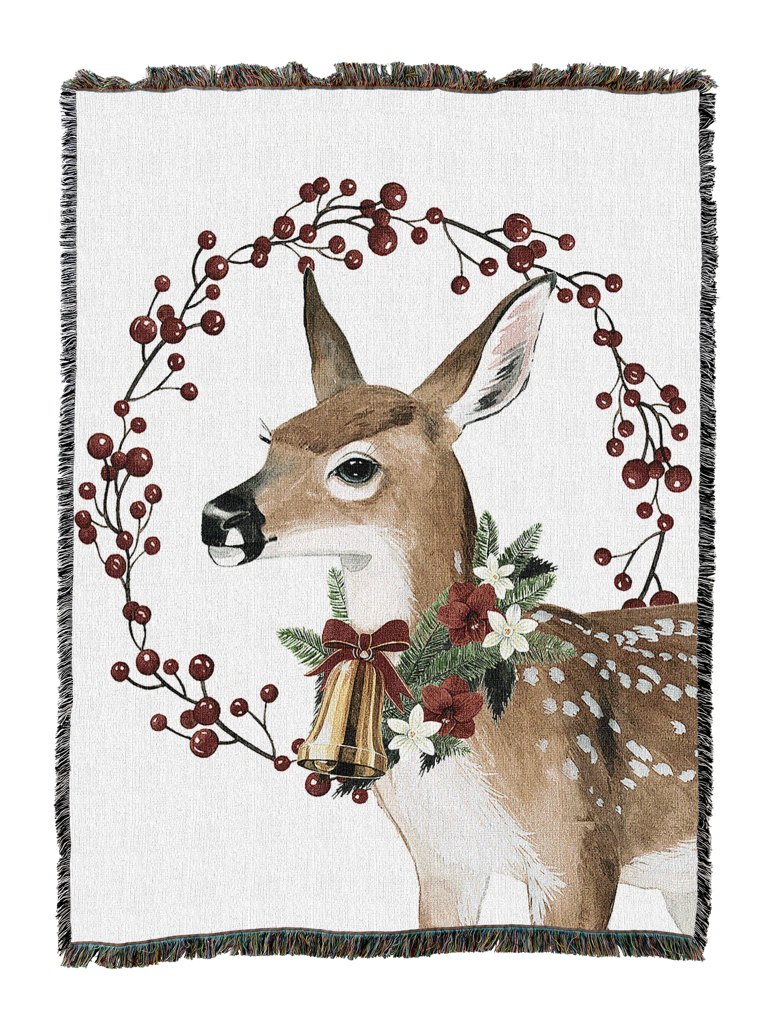 Yuletide Deer Blanket