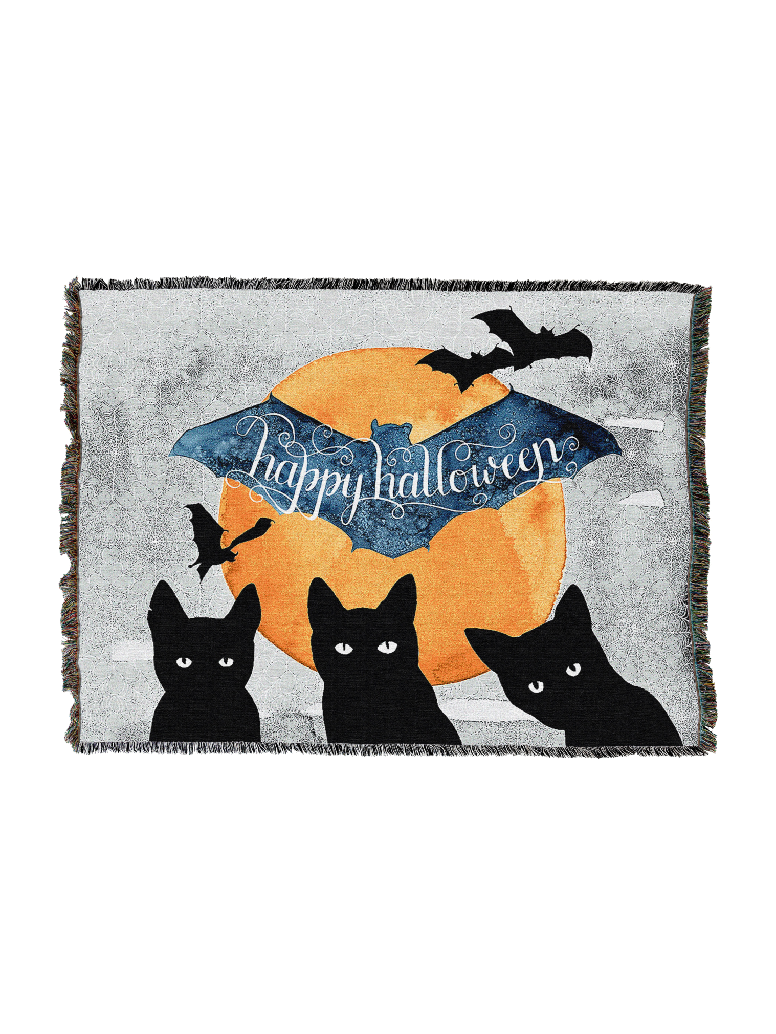 3 Black Cats Blanket