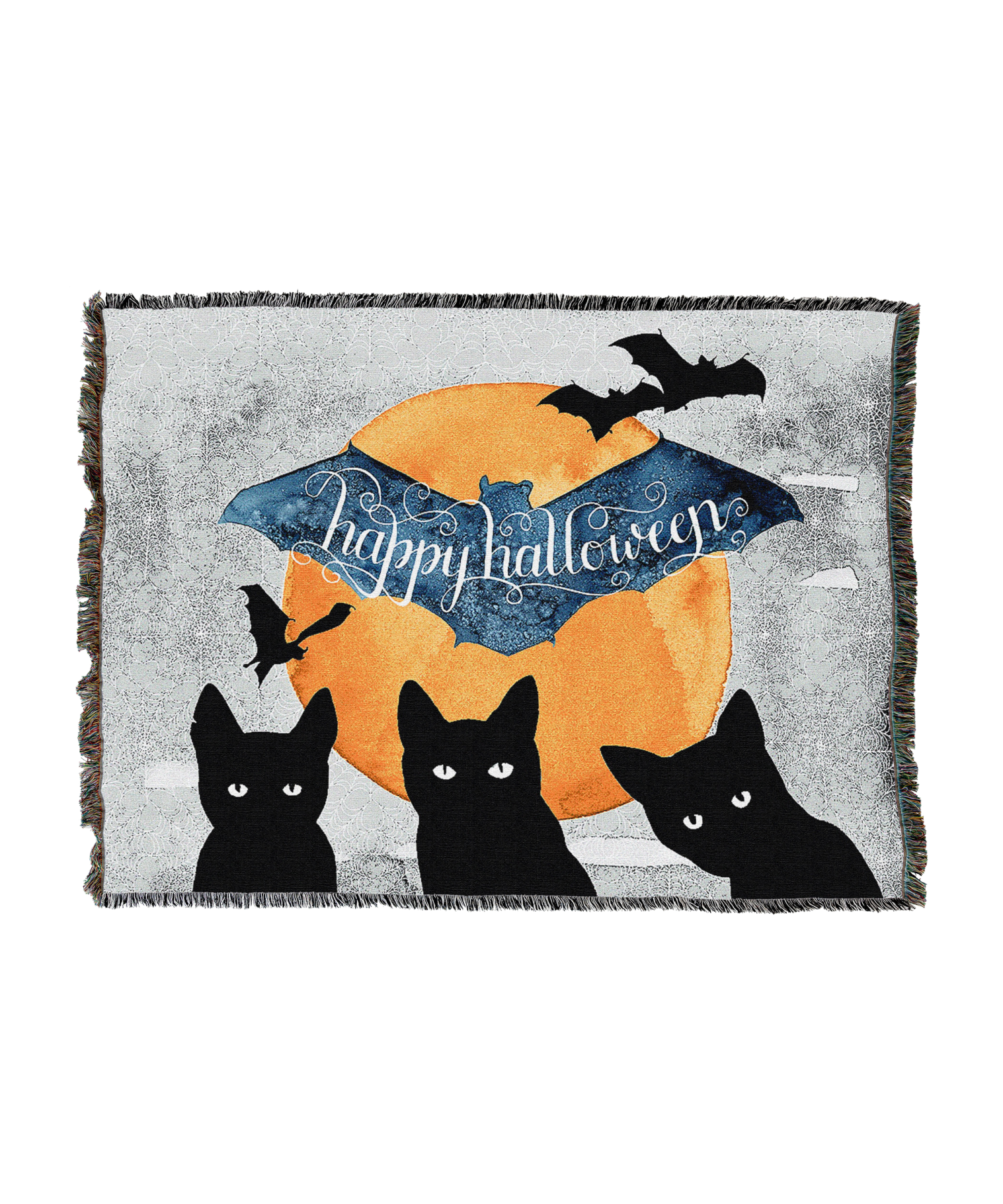 3 Black Cats Blanket