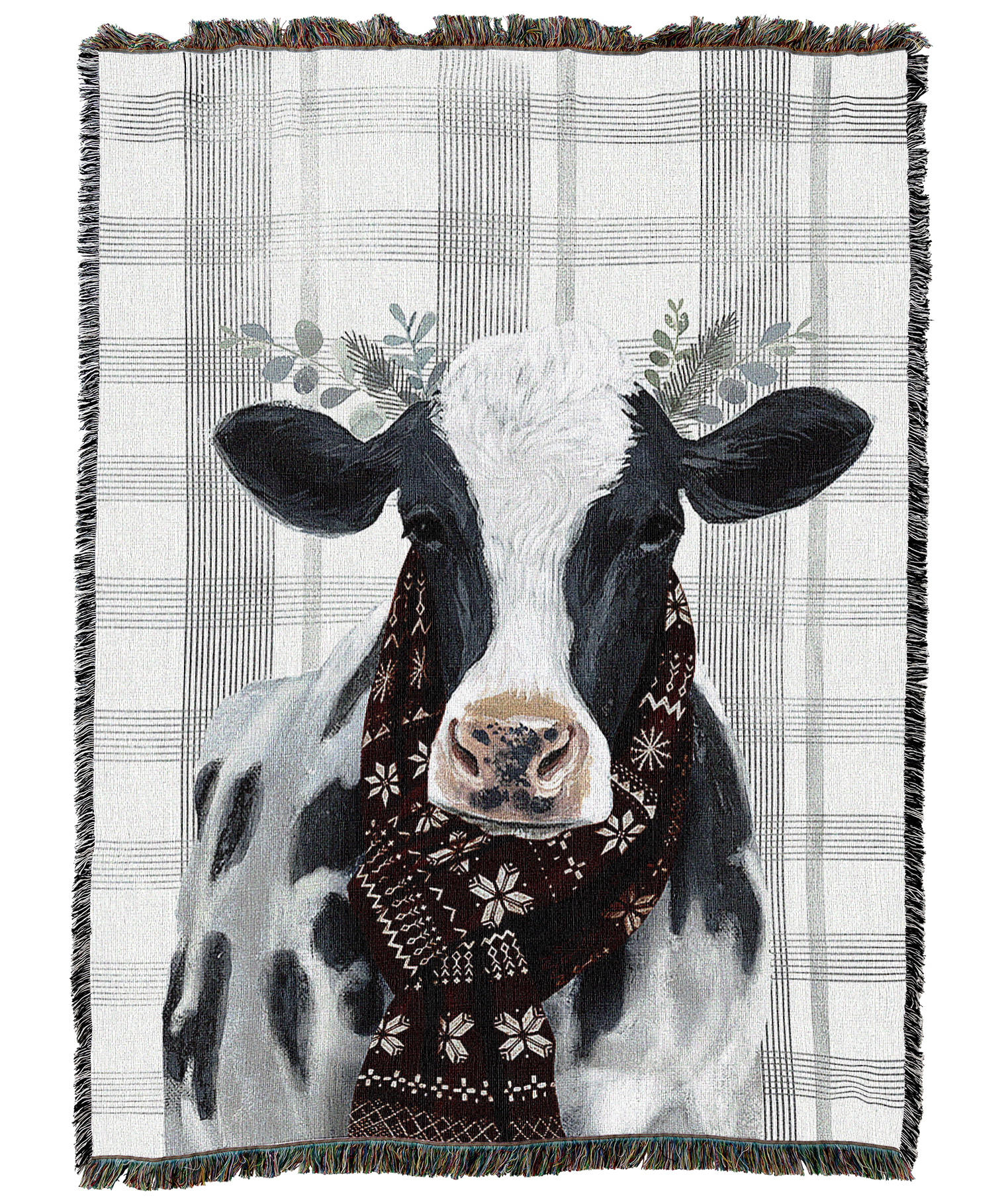 Yuletide Cow Blanket