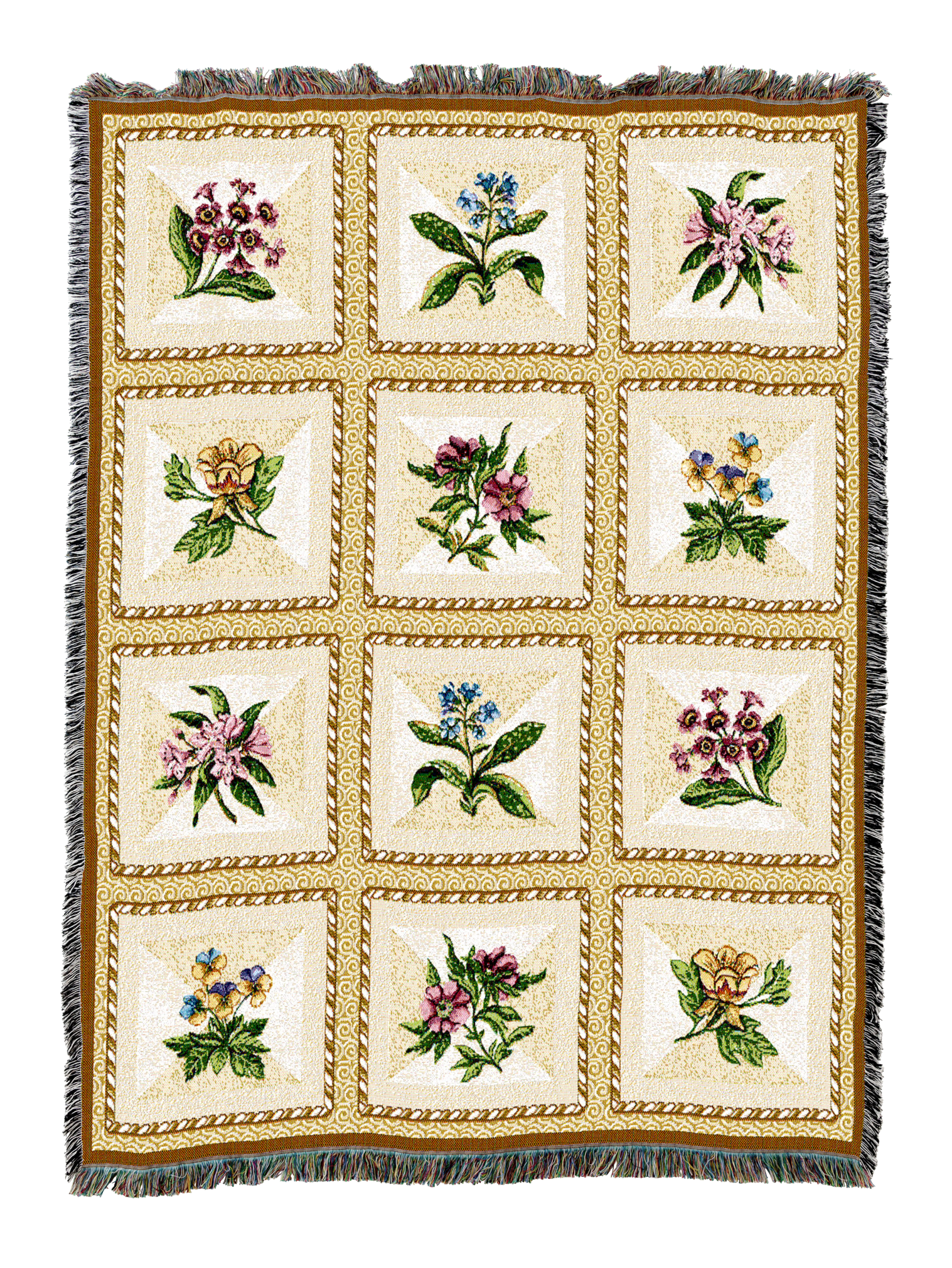French Floral Blanket