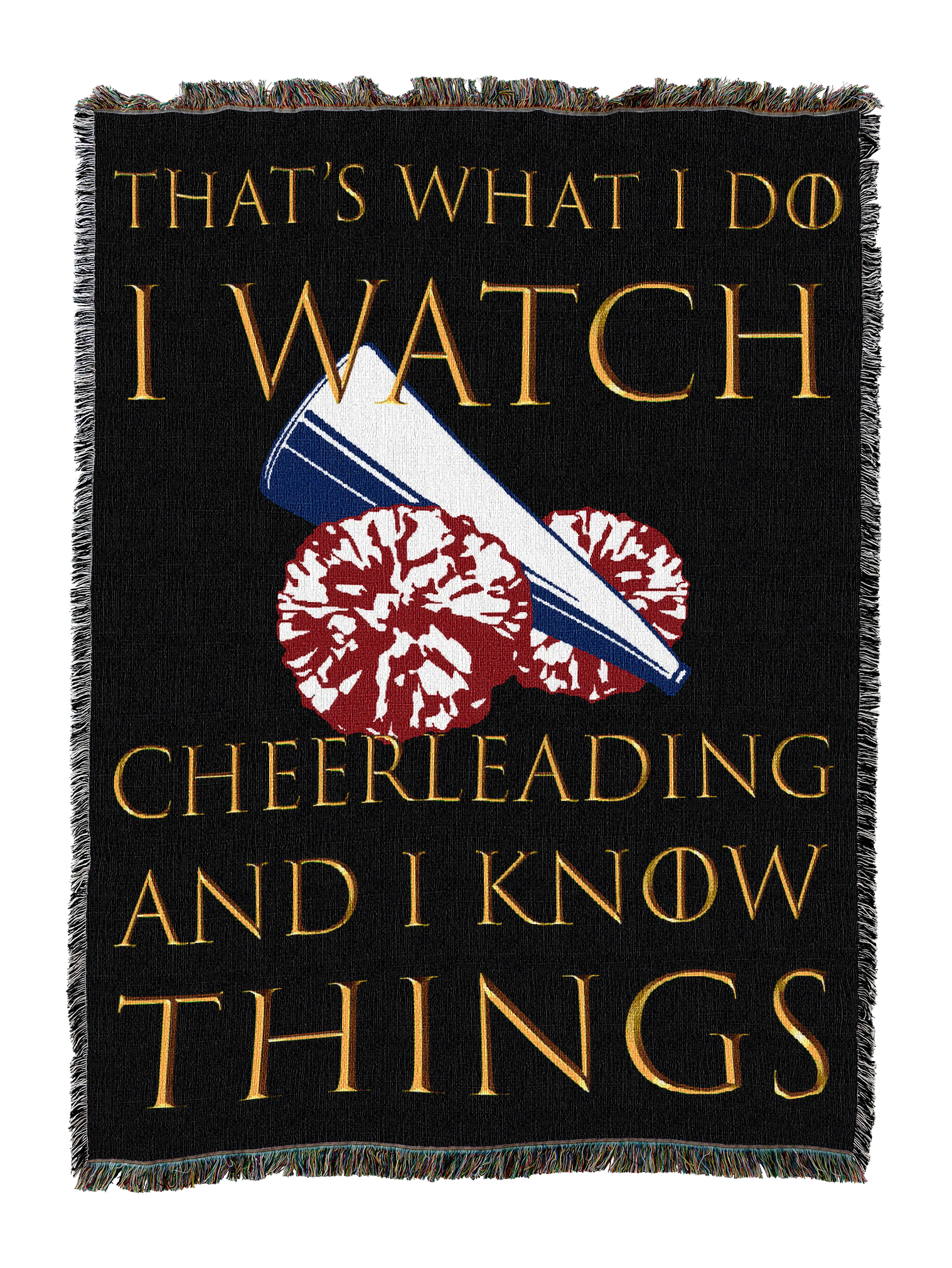 I Watch Cheerleading Blanket