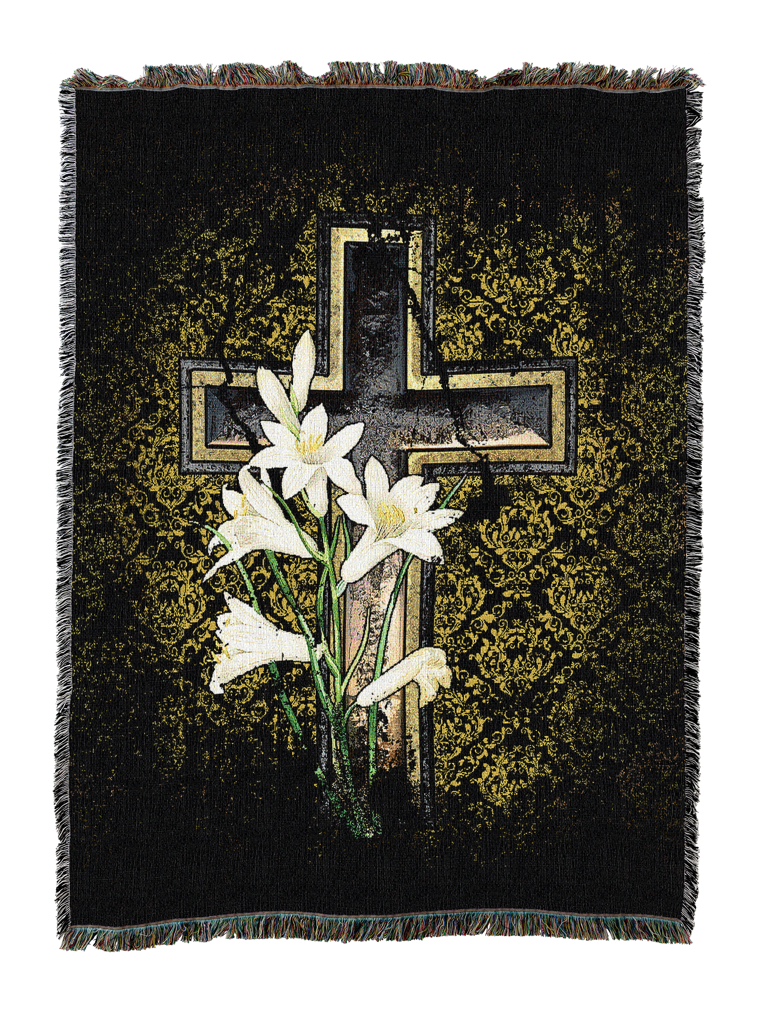 Cross And Lily Blanket