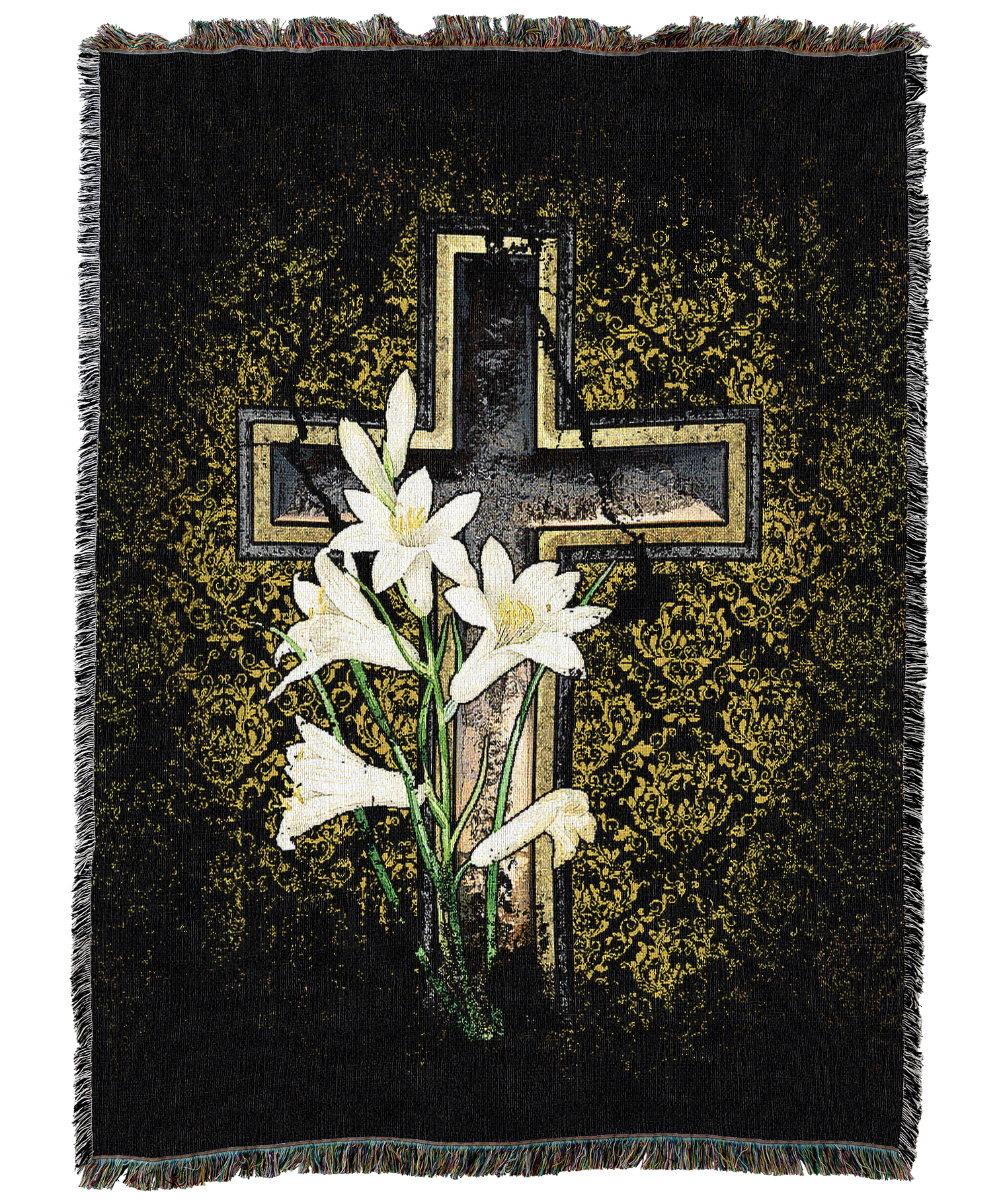 Cross and Lily Blanket