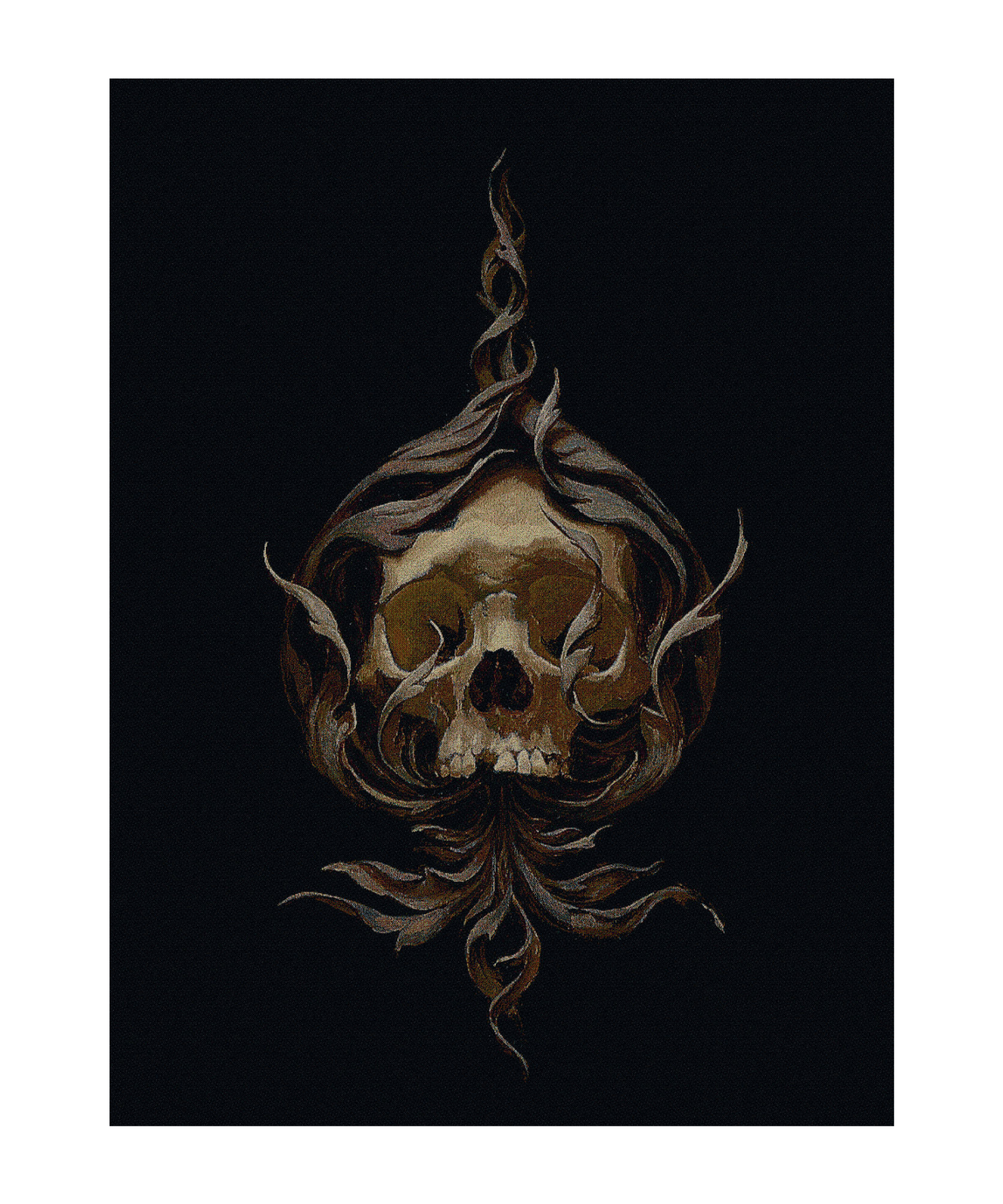 Carlos Torres Skull Black BG Blanket
