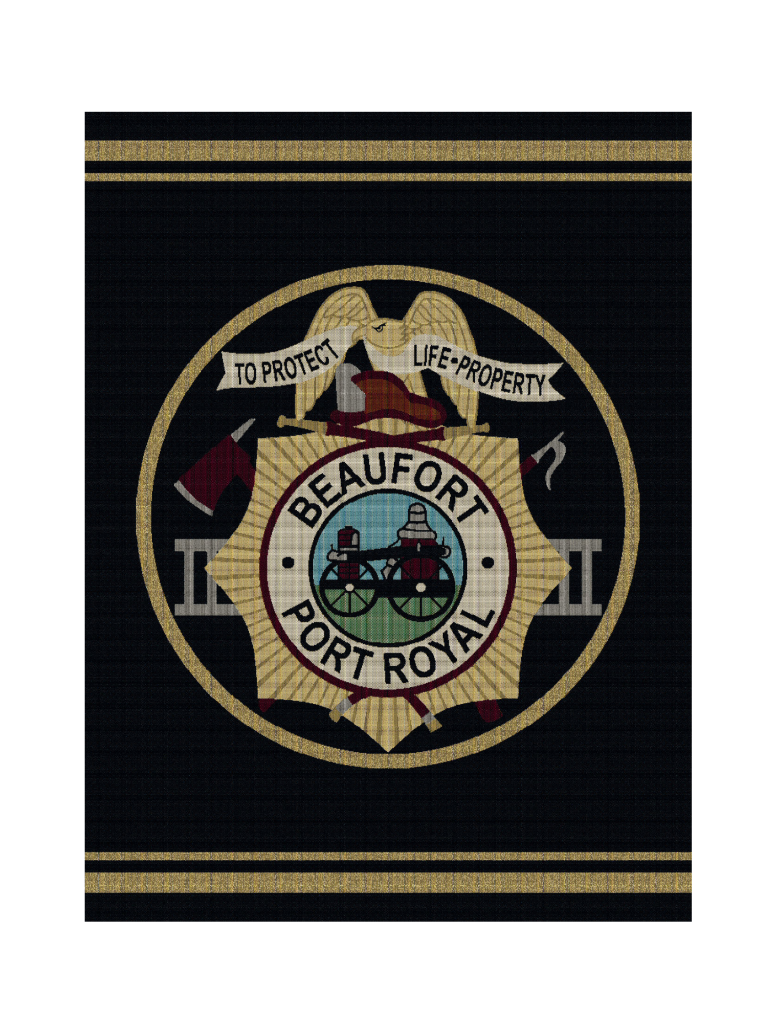 Beaufort Port Royal Fire Department Blanket